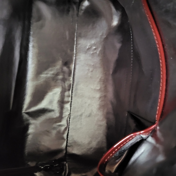 NWOT DANIER RED LEATHER PURSE - Picture 3 of 15